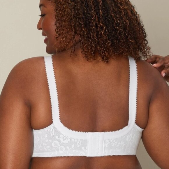 NWT Playtex 18 Hour Sensational Support Wireless Full-Coverage Bra in White - Picture 3 of 6